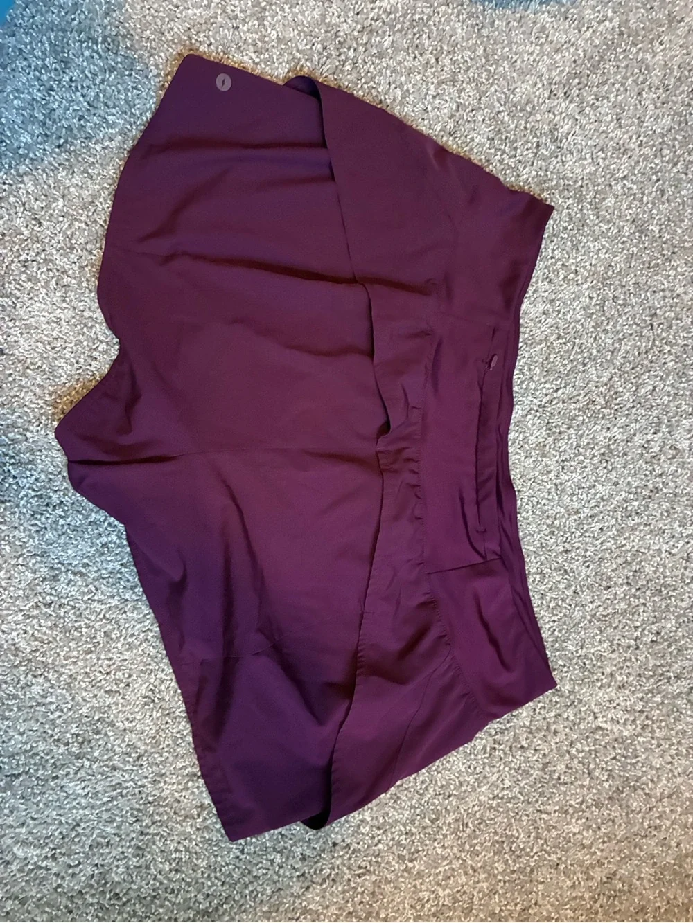 Plum athletic shorts